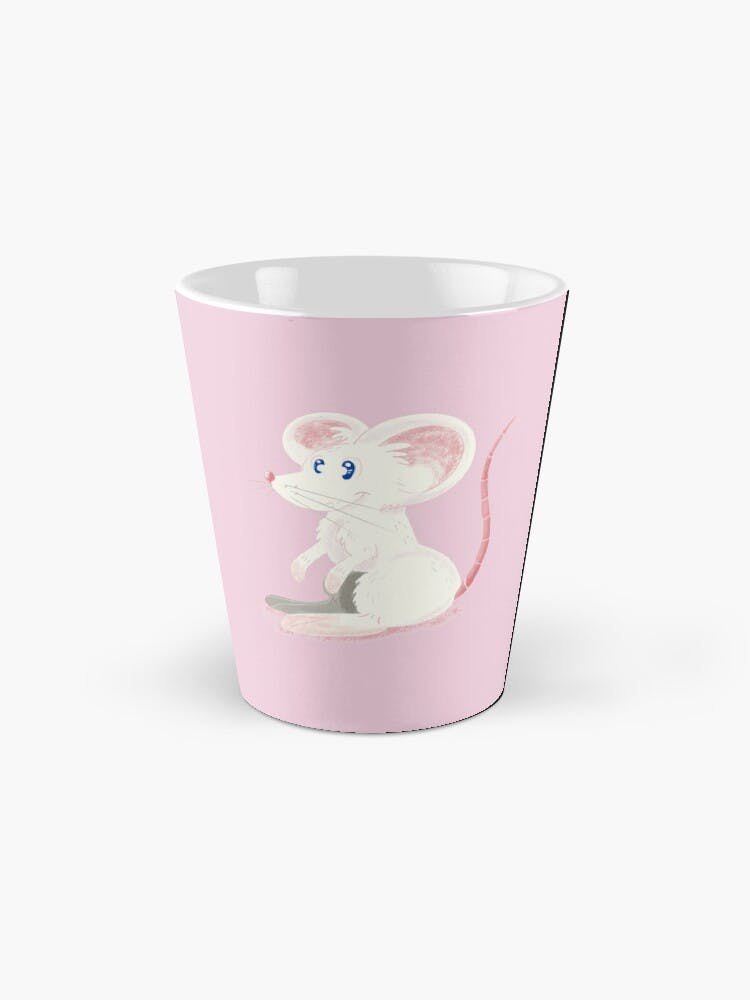 Korean Mouse (Jwe/쥐) Pink Background Coffee Mug
